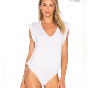 NWT Free People Intimates Tees For My Jeans Bodysuit White Women’s Size Small
